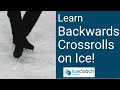 Great Backward Ice Skating Move! Backward Crossrolls!