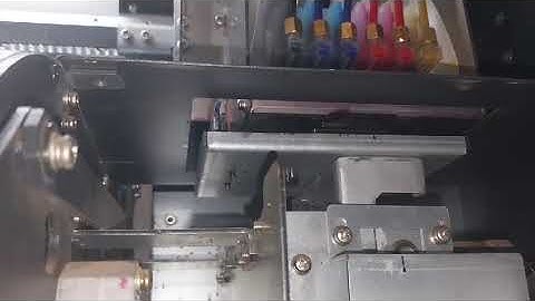Lift station printer   ink not flowing into waste tank   setting cap height and position