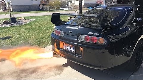 Playing with 2-step launch control on an 800hp MKIV Supra