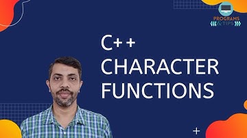 Character Functions in C++