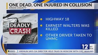One dead, one injured in Hinds County collision