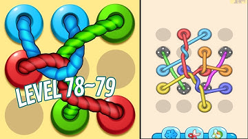 🏅 TANGLED LINE 3D: Knot Twisted 🤪 Level 78 ~ 79 🧩 Gameplay Walkthrough