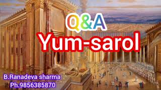 Yum-Sarol Q&A Sunday Yaihenba production, Raconteur:B Ranadeva sharma 