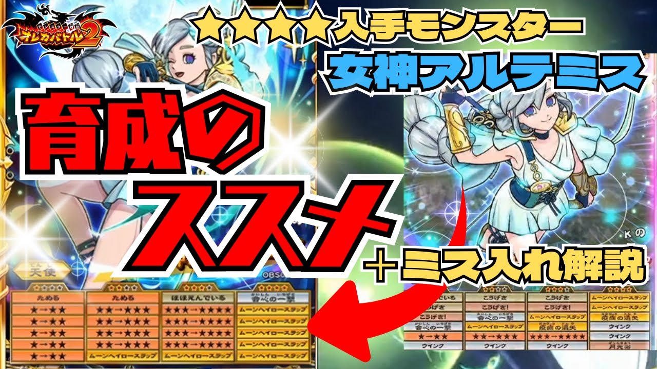 ミス入れ解説】クラス4入手モンスター育成のススメ！育成過程完全公開