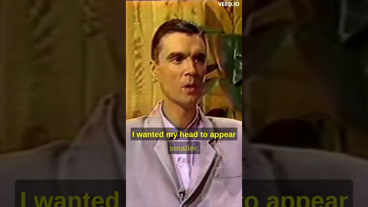  Big Suit David Byrne Of Talking Heads Shorts