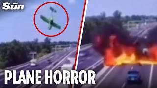 Download Lagu Horror moment plane nosedives \u0026 smashes into busy Italian motorway killing two MP3 Download Lagu Horror moment plane nosedives \u0026 smashes into busy Italian motorway killing two MP3