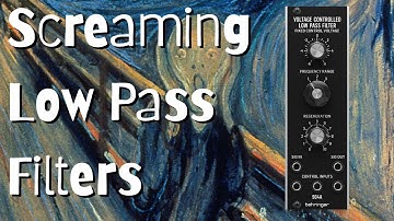 Behringer System 55 - Testing two newly arrived 904A low pass filters