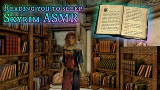 Skyrim ASMR  Reading you stories from The Elder Scrolls  Ear to ear ✨ Page turning ✨ Music