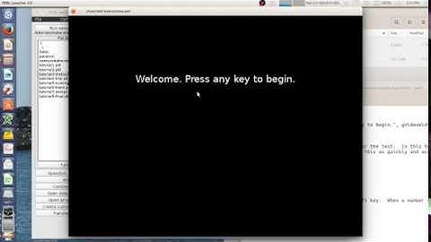 PEBL Tutorial on creating a simple experiment:  Episode 3