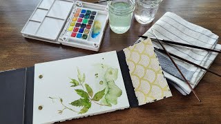 NO-SEW Travel Watercolor Folio Tutorial