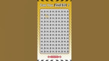 Quick Sight Test: Can You Spot 