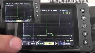 What does an open plug wire look like on a lab scope (uScope)