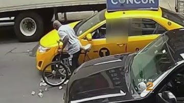 Cyclist Grabs Taxi Driver