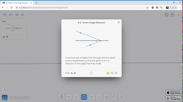 6.4 Euclidea   Given Angle Bisector   4L 4E