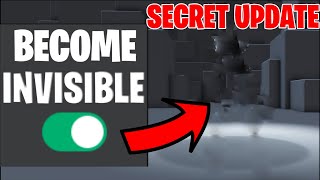 THIS SECRET UPDATE ALLOWS YOU TO BECOME INVISIBLE! (Roblox update)