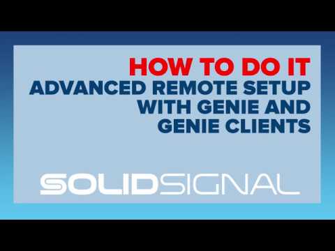 Using your Genie DVR in the same room as a client - Advanced Remote Setup 