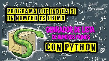 Programa que determina si un numero es primo con Python