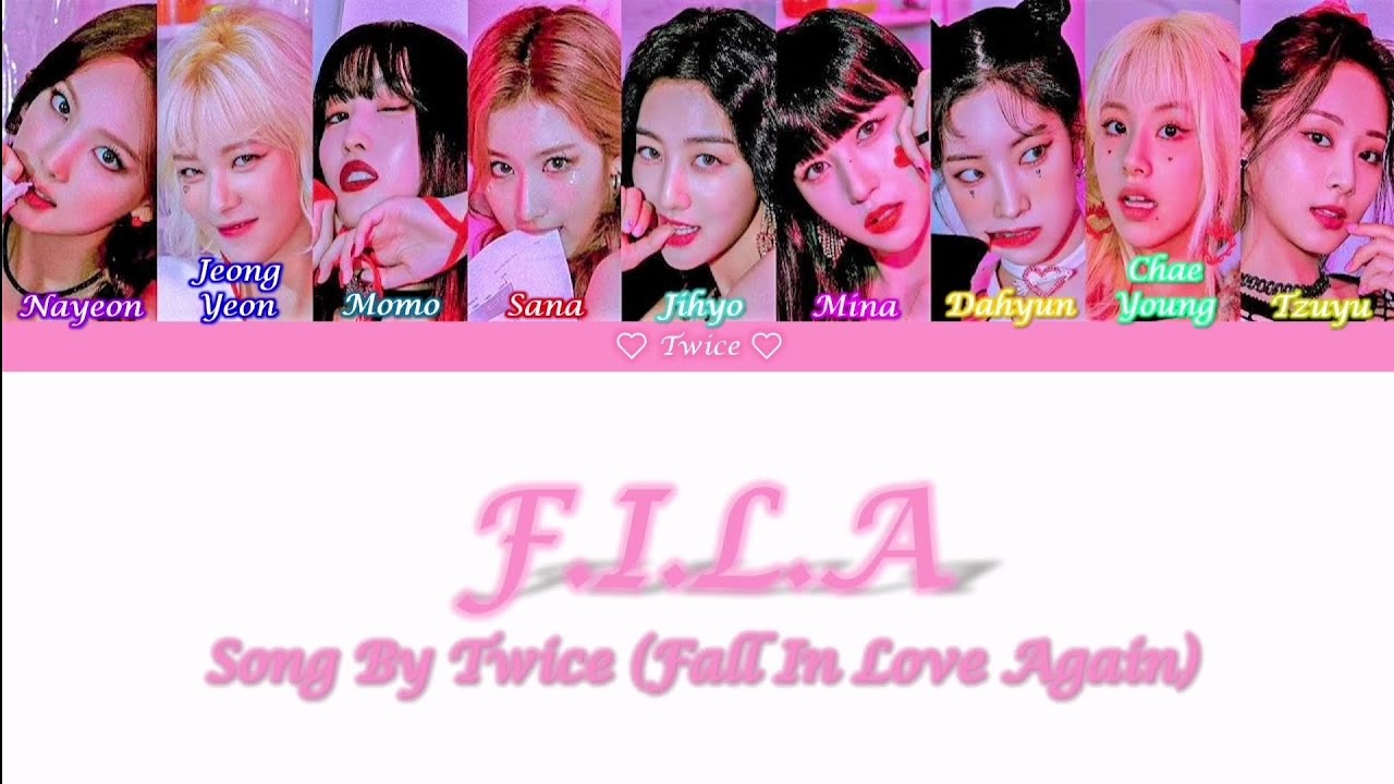 TWICE F I L A SONG COLOUR CODED LYRICS VIDEO YouTube twice-f-i-l-a-song-colour-coded-lyrics-video-youtube