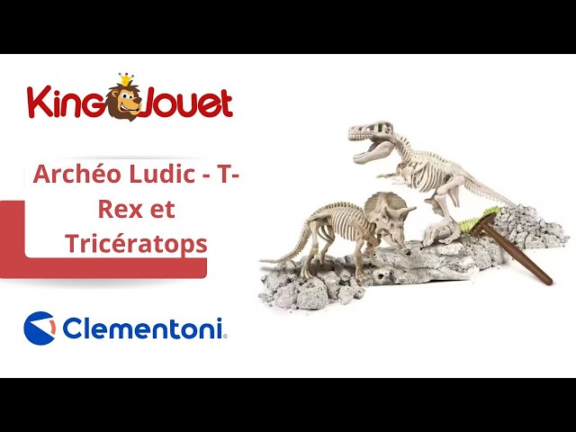 Archéo-ludic T-Rex et Tricératops