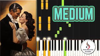 Max Steiner - Gone With The Wind - Medium Piano Tutorial - Intermediate