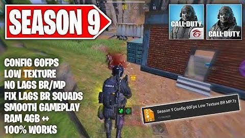 60FPS CONFIG LOW TEXTURE IN COD MOBILE | FIX LAGS BR & MP | CONFIG CODM SEASON 9