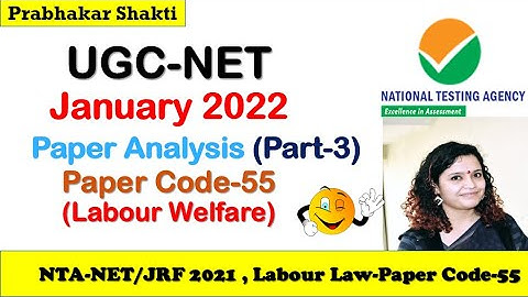 UGC-NET January 2022  Paper Analysis (Paper Code-55) Part-3