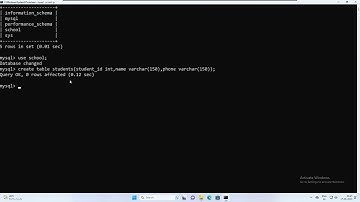 Table | BCA Sem 2 | BSc CS Sem 3 | MySQL Lab Practical Part - 2 | BCA Resources | Malayalam