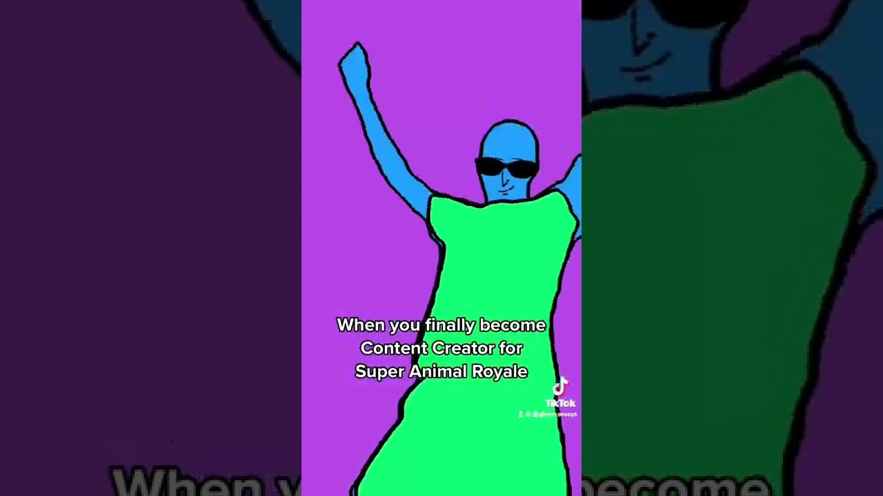 When you finally get Content Creator for Super Animal Royale