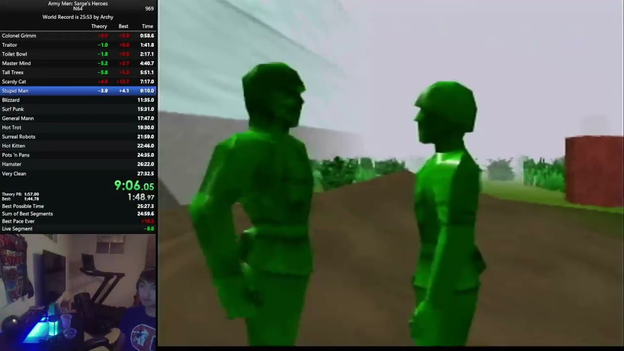 *PB* Army Men Sarge's Heroes Any% (N64) in 27:15