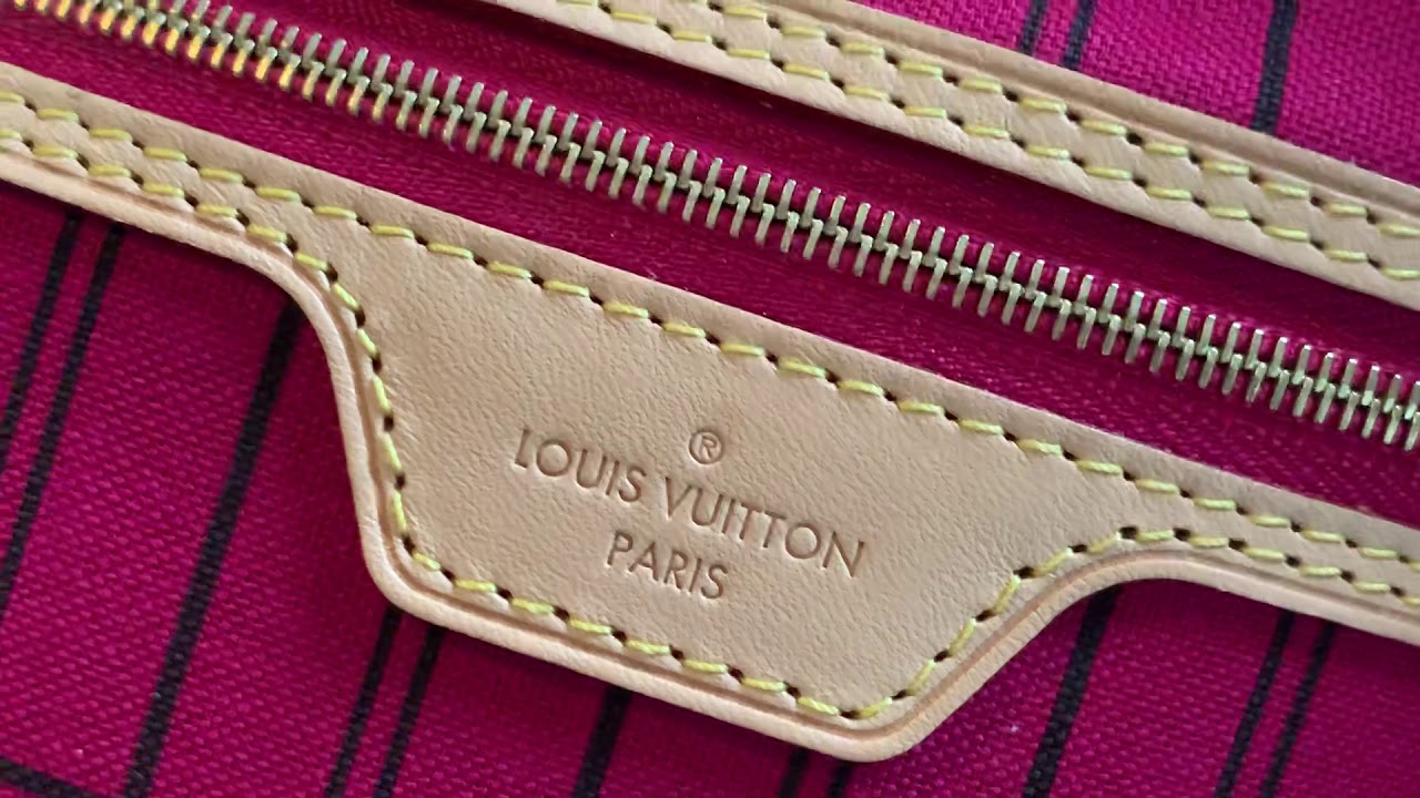 All the details. Louis Vuitton GM Neverfull in Monogram. - YouTube