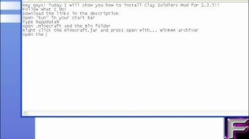 How to Install Clay Soldiers Mod for Minecraft 1.2.5