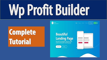 Wp Profit Builder Tutorial 2019