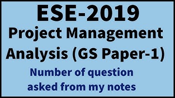 ESE 2019 GS paper analysis | Project management analysis |Target IES
