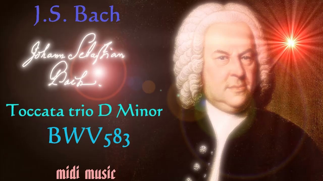 J.S. Bach - Toccata trio D Minor BWV583(organ midi music)