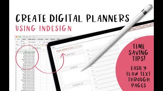 How to create a digital planner + SAVE TIME