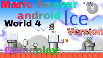 Mario forever android Ice version  World 4 Gameplay (Ice flower😇)