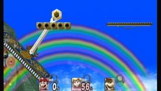 Super Smash Bros. Brawl Battle Mario Vs. Peach Vs. Bowser