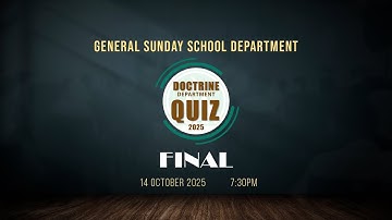 Doctrine Department Quiz | FINAL