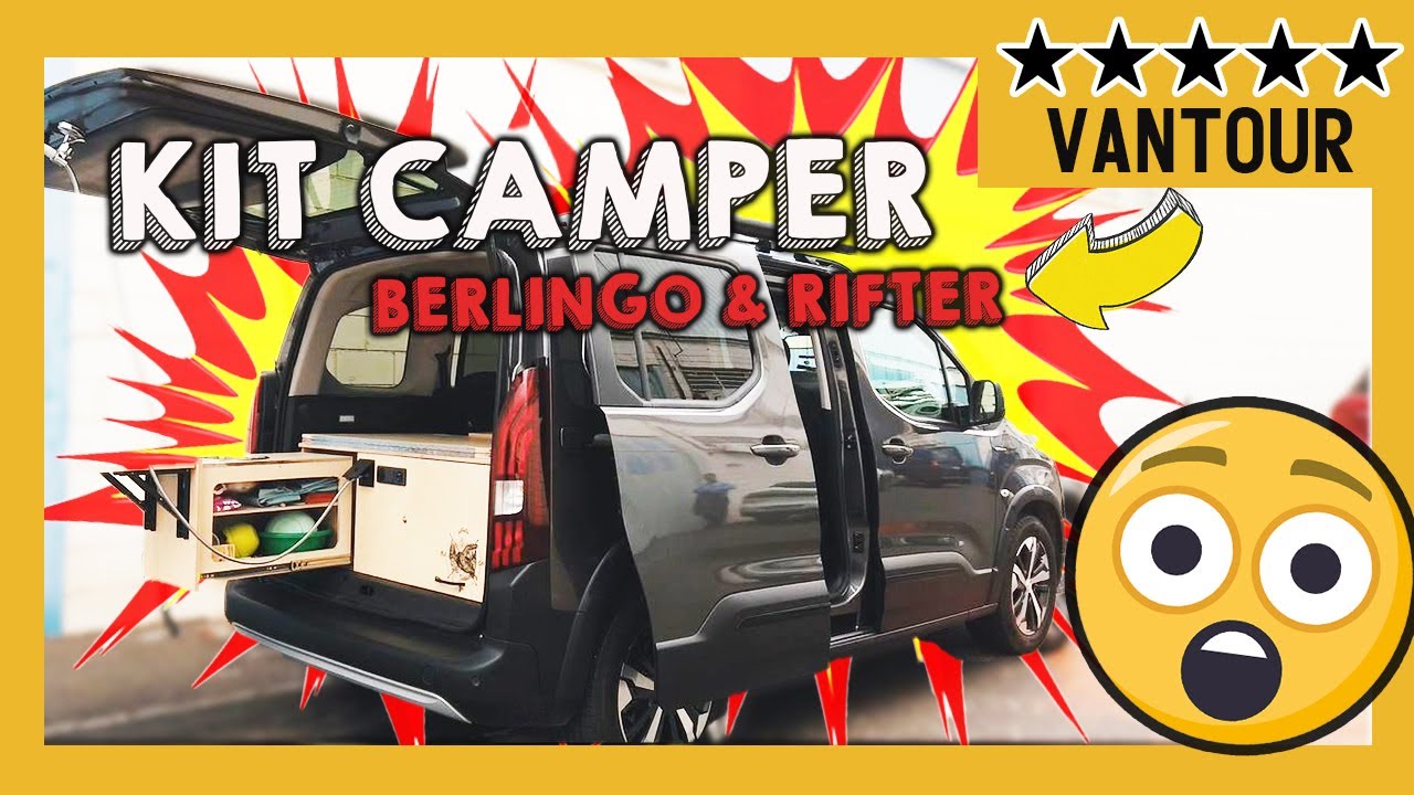 Kit Camper para Peugeot Rifter y Citroën berlingo de 2019 a 2023