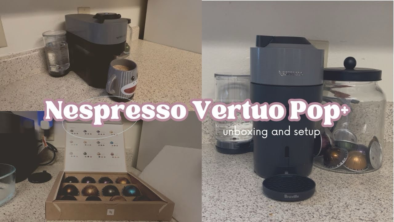 NESPRESSO VERTUO POP+ UNBOXING AND SET UP (Liquorice Black)