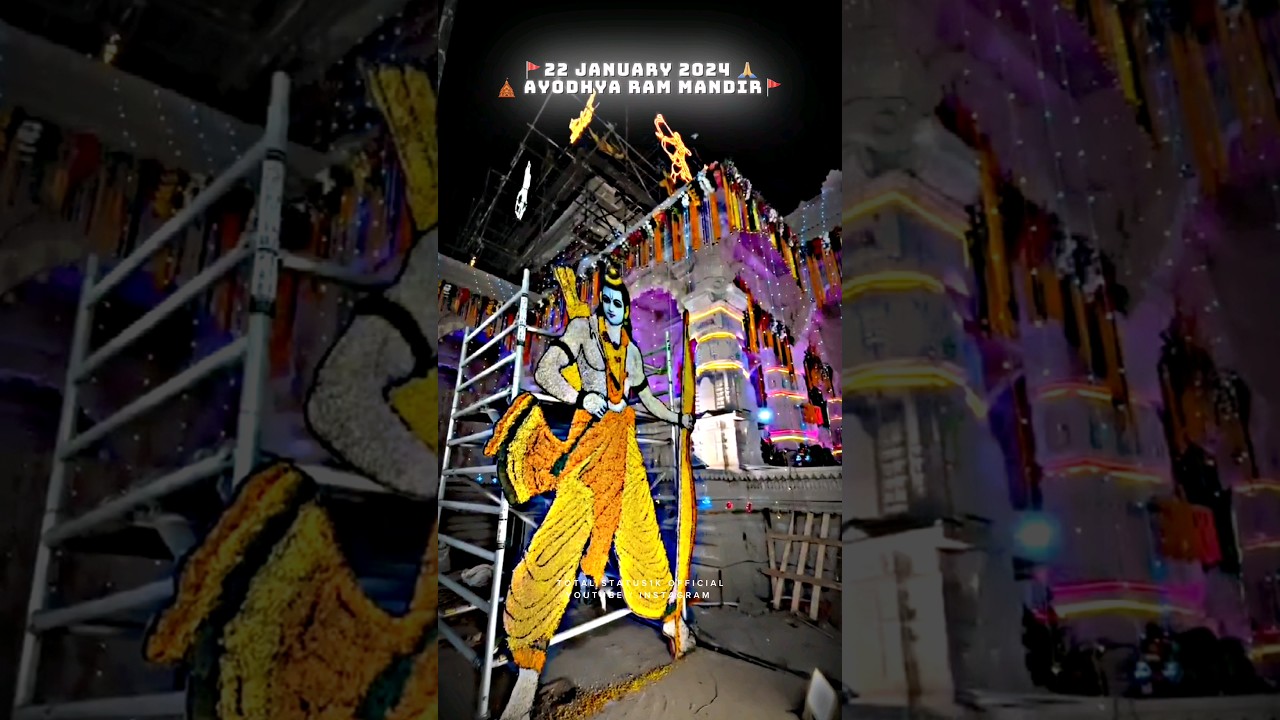 🛕 22 january ram mandir ayodhya status 🚩 
