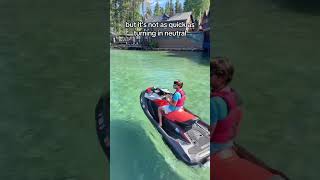 How do you drive a jet ski? #boat #lake #jetski #learn