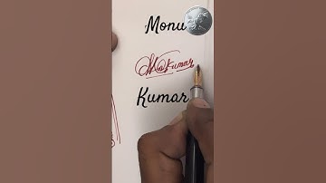 Manoj name Signature Style//Best Signature idea #Viralshorts