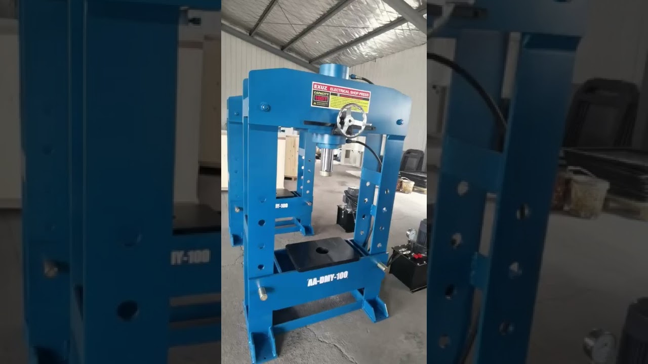 100 Ton 30 Ton  50 Ton  Electrical Hydraulic Shop Press  with moving cylinder