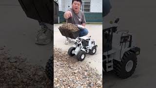 Big Toy Loader vs. Rocks! 🪨 RC Construction Fun #ToyCars #youtubeshorts #minirc