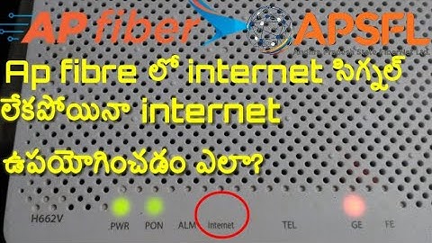 How to browse internet in Apsfl or Ap Fibre with out internet signal?