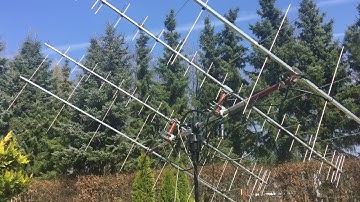 SP3DX testing Tonna 20818 & Tonna 20938 & Yaesu G-5500 before mast installation