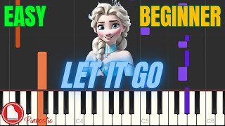 Let It Go ❄️ Frozen ❄️ EASY BEGINNER Piano Tutorial Cover