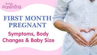First Month Pregnant - Symptoms, Body Changes and Baby Size