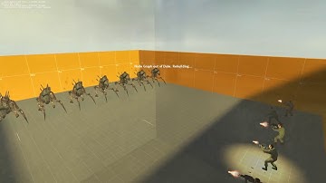Half-Life 2 2003 Leak NPC Fight (Antlion Guards VS Conscripts)